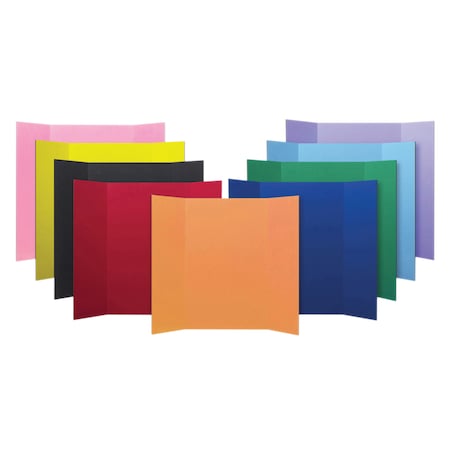 Flipside Corrugated Project Board, Assorted Colors, 36" W x 48" L, PK24 30045